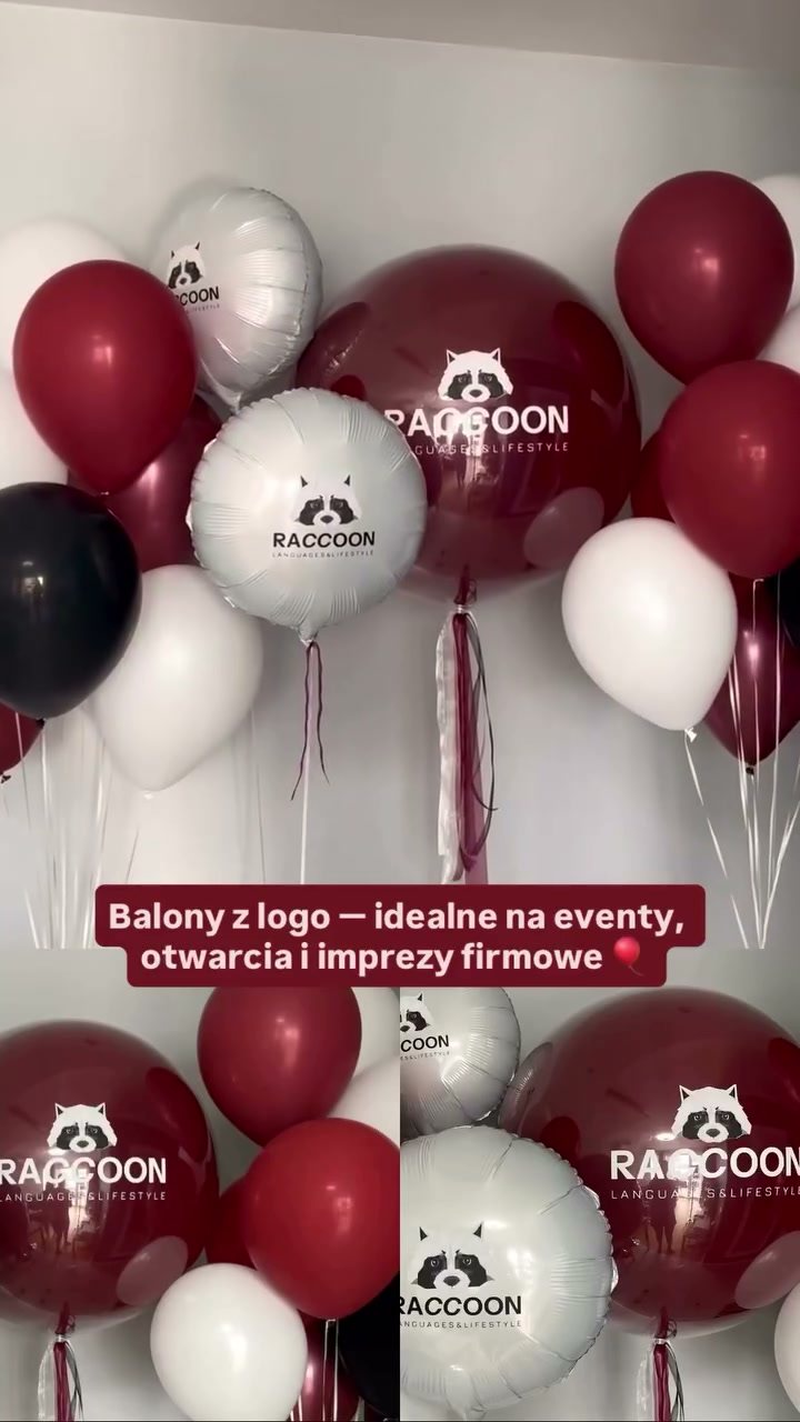 Balony z logo na event firmowy