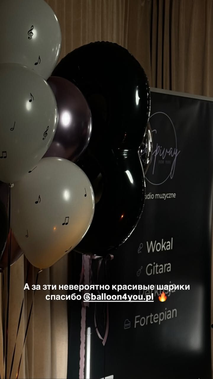 Шары с музыкальным оформлением
